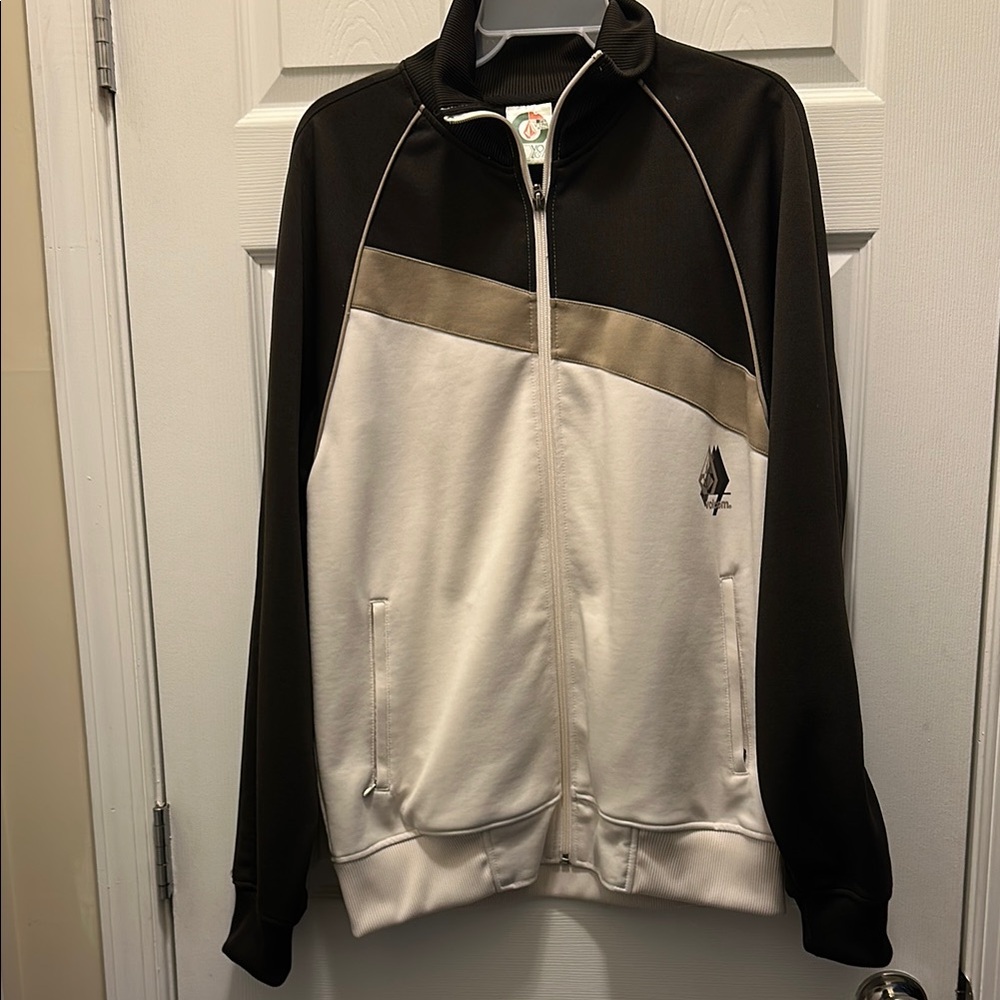 Volcom Brown and White Lightweight Jacket